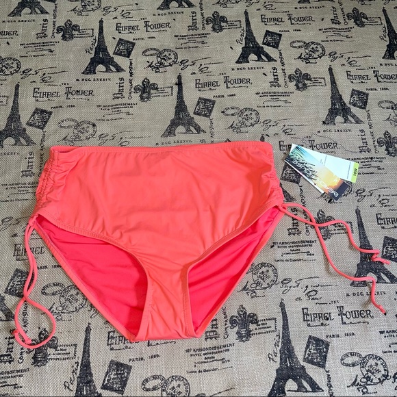 Beach House NWT! Plus Size Tangerine Hayden Side Tie Bikini Bottom Size 18W - Picture 3 of 13